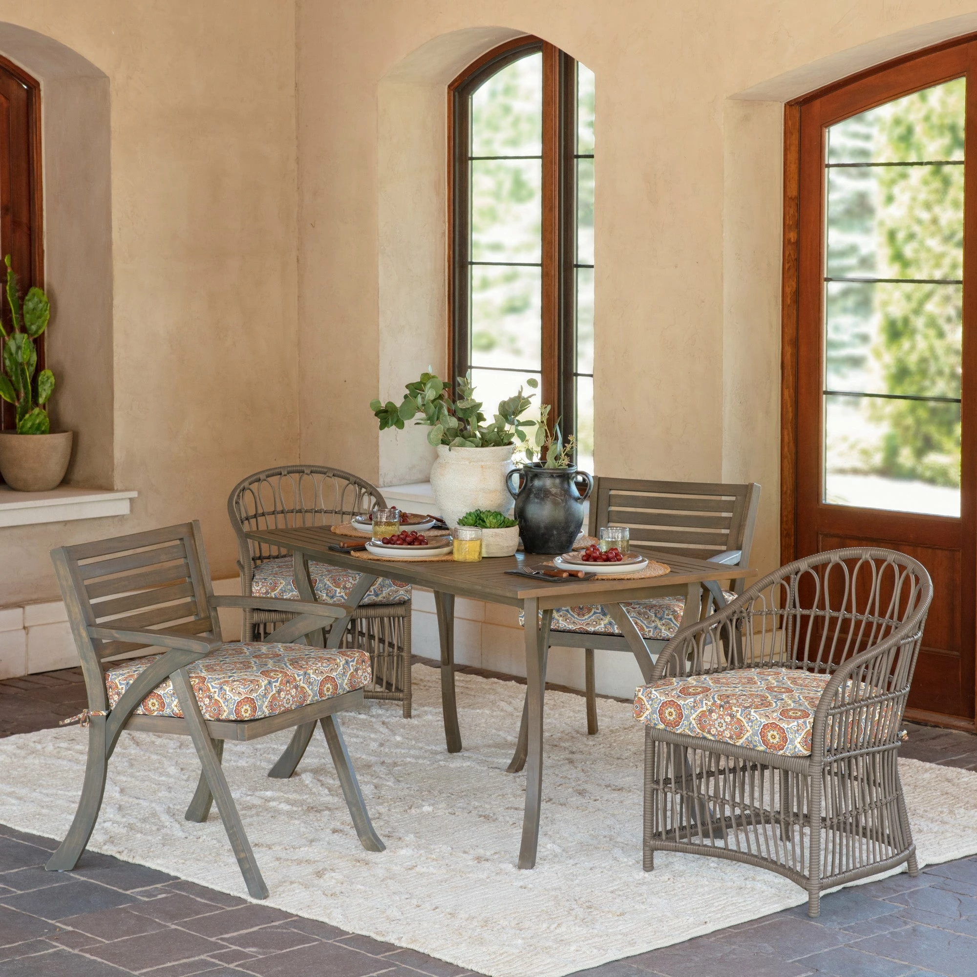 Budget ๐ Arden Selections 21 X 21 In Outdoor Seat Cushion Global Vintage Medallion ๐ 14 Budget ๐ Arden Selections 21 X 21 In Outdoor Seat Cushion Global Vintage Medallion ๐ - Image 14