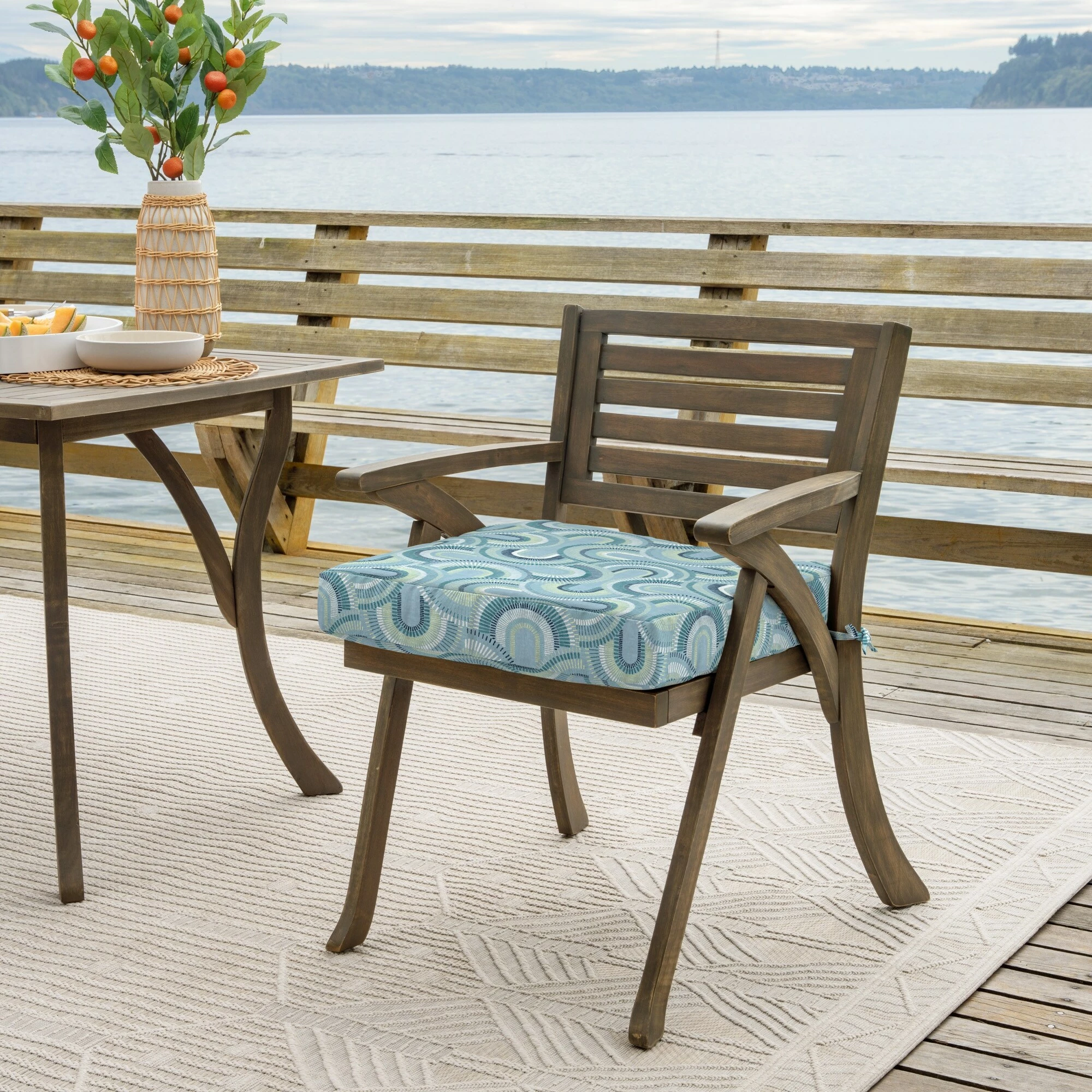 Discount π₯ Arden Selections 21 X 21 In Outdoor Seat Cushion Coastal Green Leaf β¨ 2 Discount π₯ Arden Selections 21 X 21 In Outdoor Seat Cushion Coastal Green Leaf β¨ - Image 2