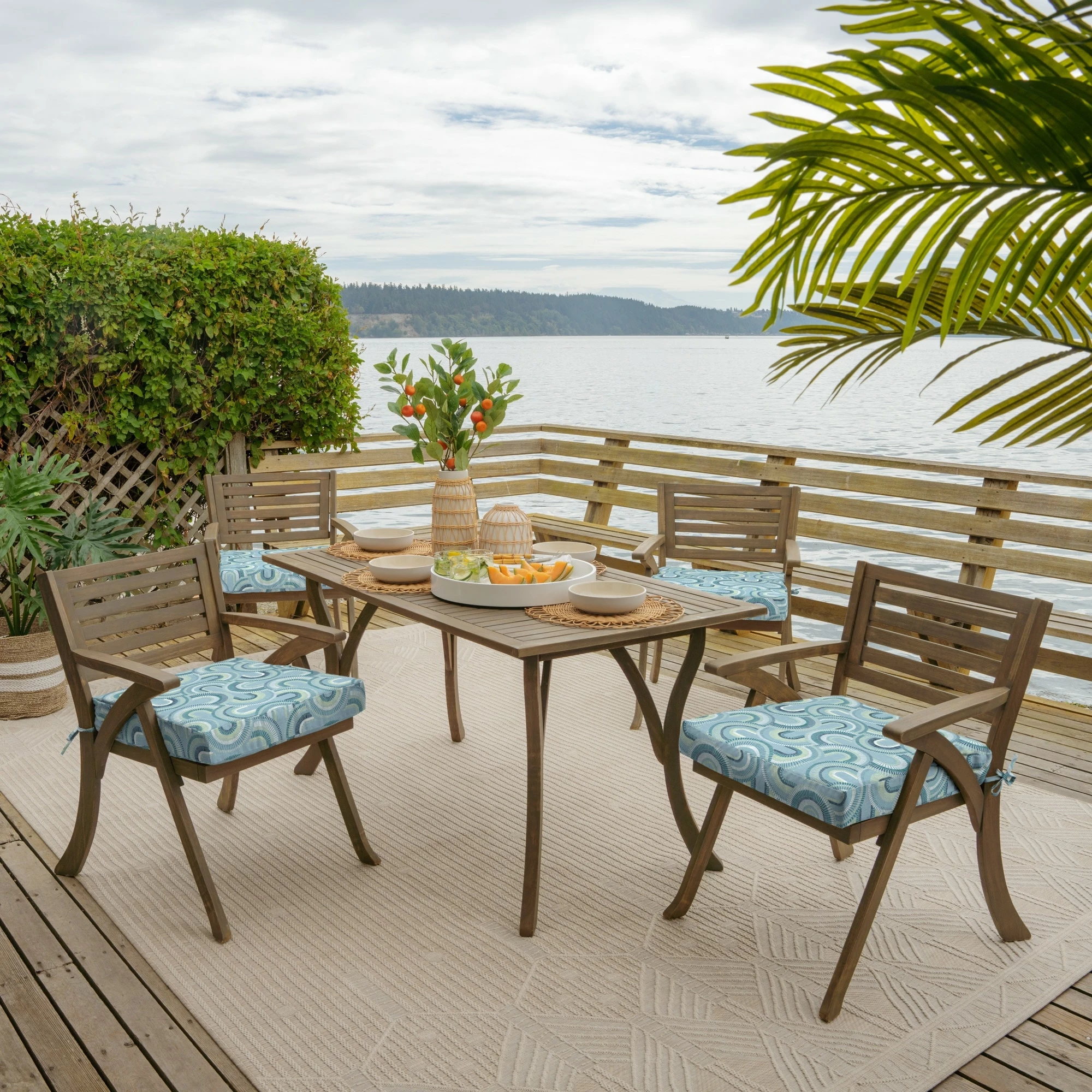 Discount π₯ Arden Selections 21 X 21 In Outdoor Seat Cushion Coastal Green Leaf β¨ 6 Discount π₯ Arden Selections 21 X 21 In Outdoor Seat Cushion Coastal Green Leaf β¨ - Image 6
