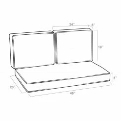 Hot Sale ๐คฉ Arden Selections 26 X 46 In Outdoor Loveseat Set - 46 W X 45 D In. ๐ 8 Hot Sale ๐คฉ Arden Selections 26 X 46 In Outdoor Loveseat Set - 46 W X 45 D In. ๐ -Arden Selections Shop Arden Selections 26 x 46 in Outdoor Loveseat Set 16