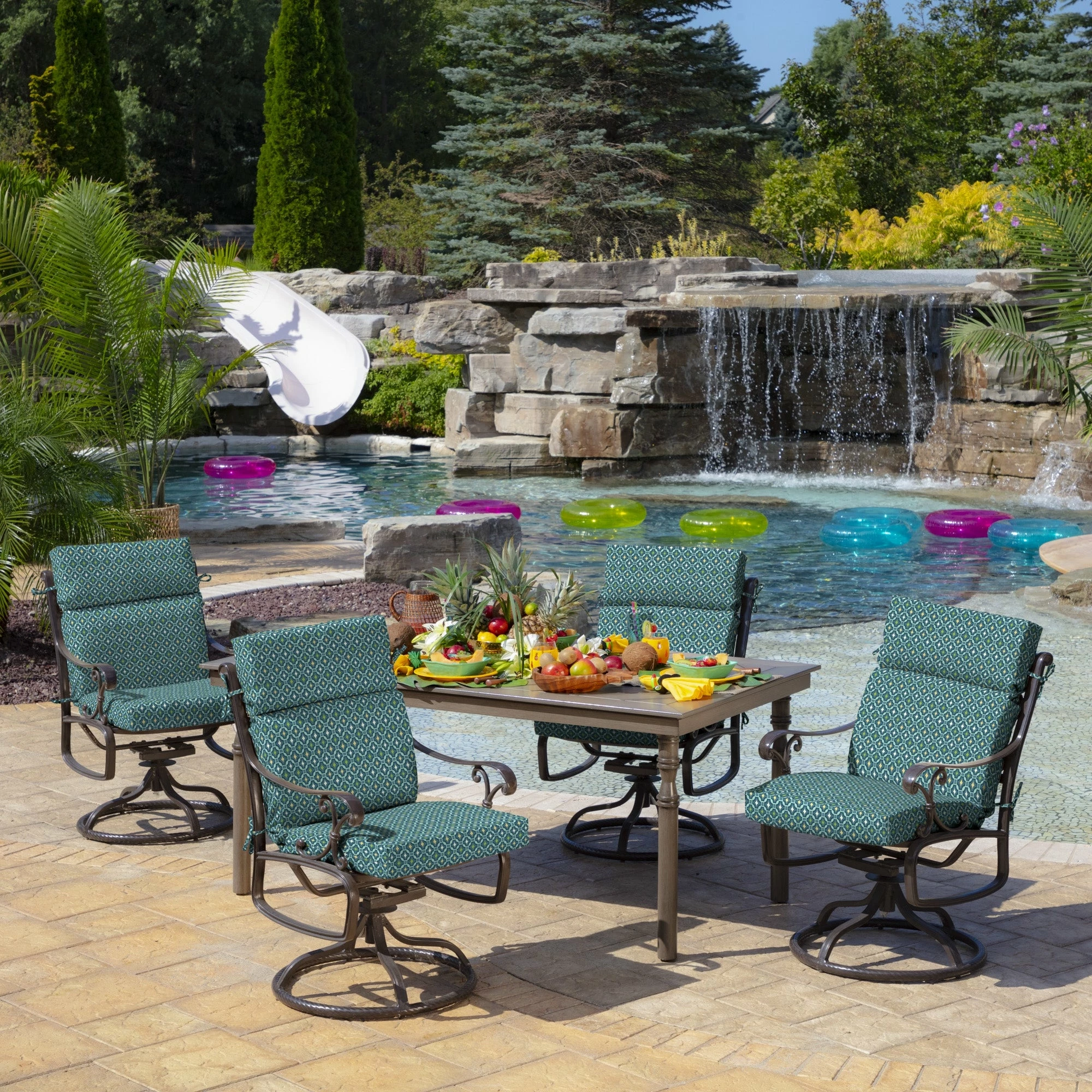 Coupon 🔥 Arden Selections Alana Tile Dining Chair Cushion - 44 In L X 21 In W X 4.5 In H ❤️ 4 Coupon 🔥 Arden Selections Alana Tile Dining Chair Cushion - 44 In L X 21 In W X 4.5 In H ❤️ - Image 4