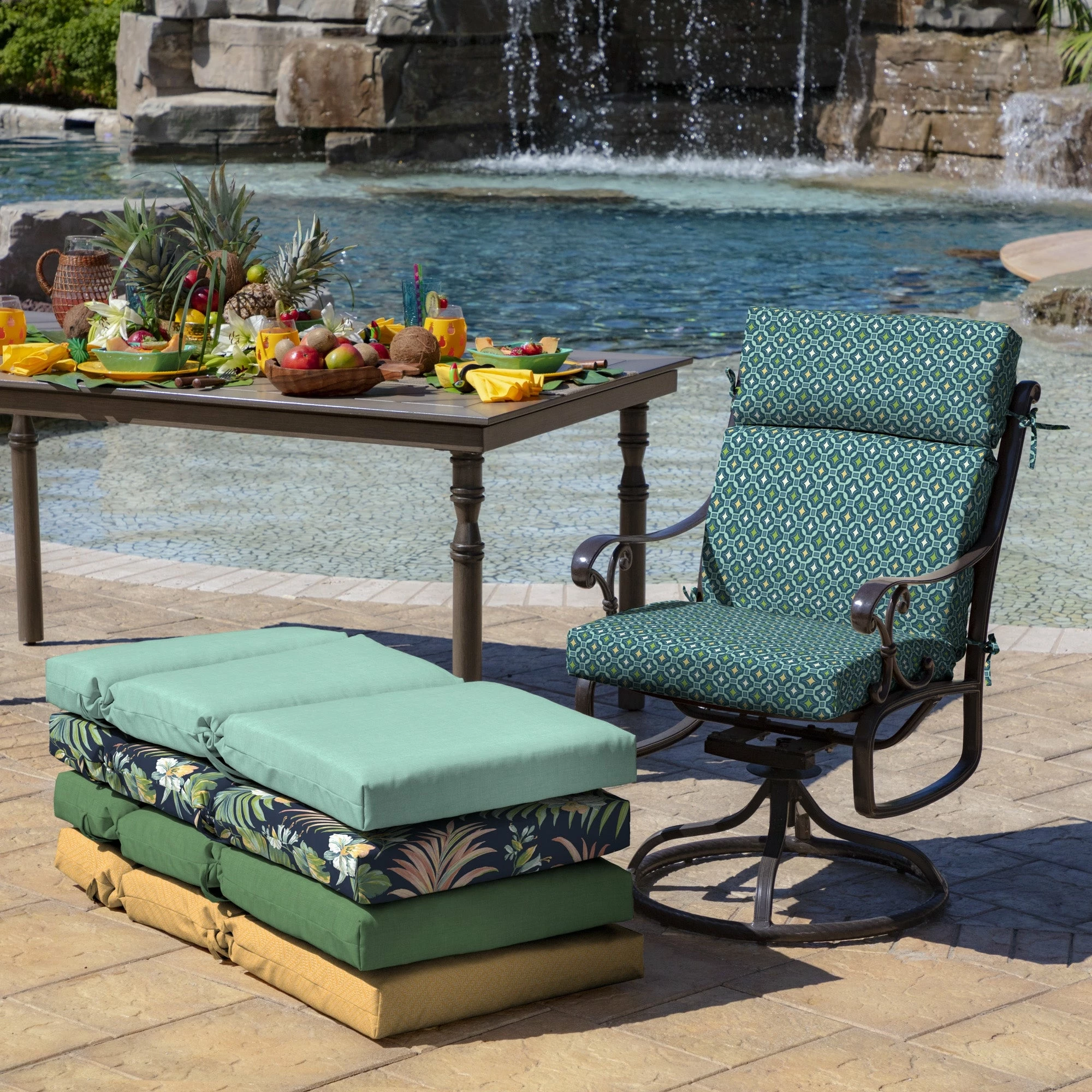 Coupon 🔥 Arden Selections Alana Tile Dining Chair Cushion - 44 In L X 21 In W X 4.5 In H ❤️ 5 Coupon 🔥 Arden Selections Alana Tile Dining Chair Cushion - 44 In L X 21 In W X 4.5 In H ❤️ - Image 5