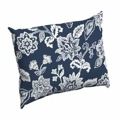 Buy 🤩 Arden Selections Americana Outdoor 17 X 23 In. Pillow Back Blue And White Diamond 🤩