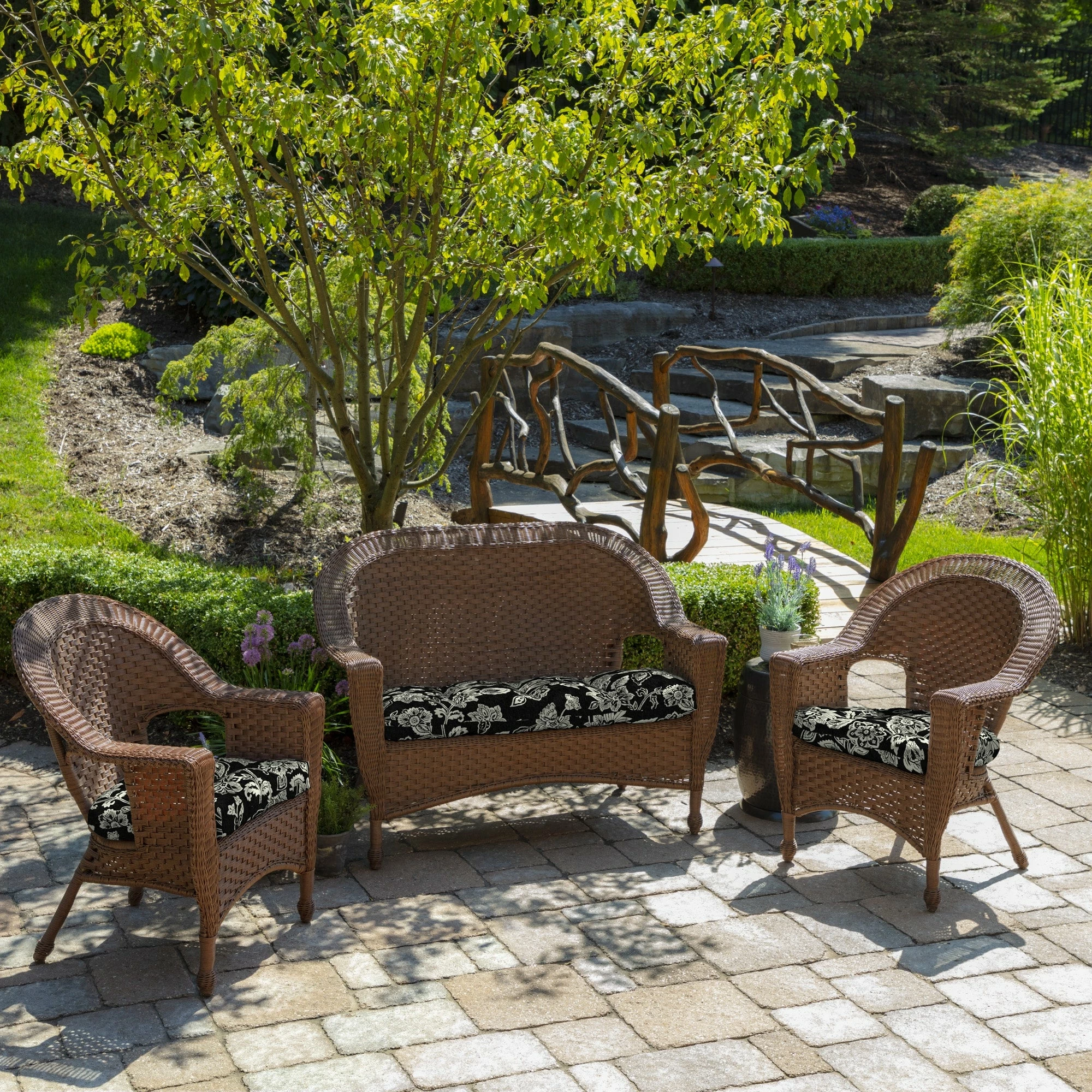 Best deal ✨ Arden Selections Ashland Jacobean Wicker Seat Cushion 2-pack - 18 In L X 20 In W X 5 In H ⌛ 6 Best deal ✨ Arden Selections Ashland Jacobean Wicker Seat Cushion 2-pack - 18 In L X 20 In W X 5 In H ⌛ - Image 6