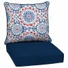 Best Sale 🧨 Arden Selections Clark Floral Medallion Deep-seat Outdoor Cushion Set - 24 W X 24 D In. ⭐
