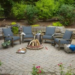 Budget ✨ Arden Selections Denim Alair Outdoor Deep Seat Cushion Set - 24 W X 24 D In. 😀 14 Budget ✨ Arden Selections Denim Alair Outdoor Deep Seat Cushion Set - 24 W X 24 D In. 😀 -Arden Selections Shop Arden Selections Denim Alair Texture Outdoor Deep Seat Set 5