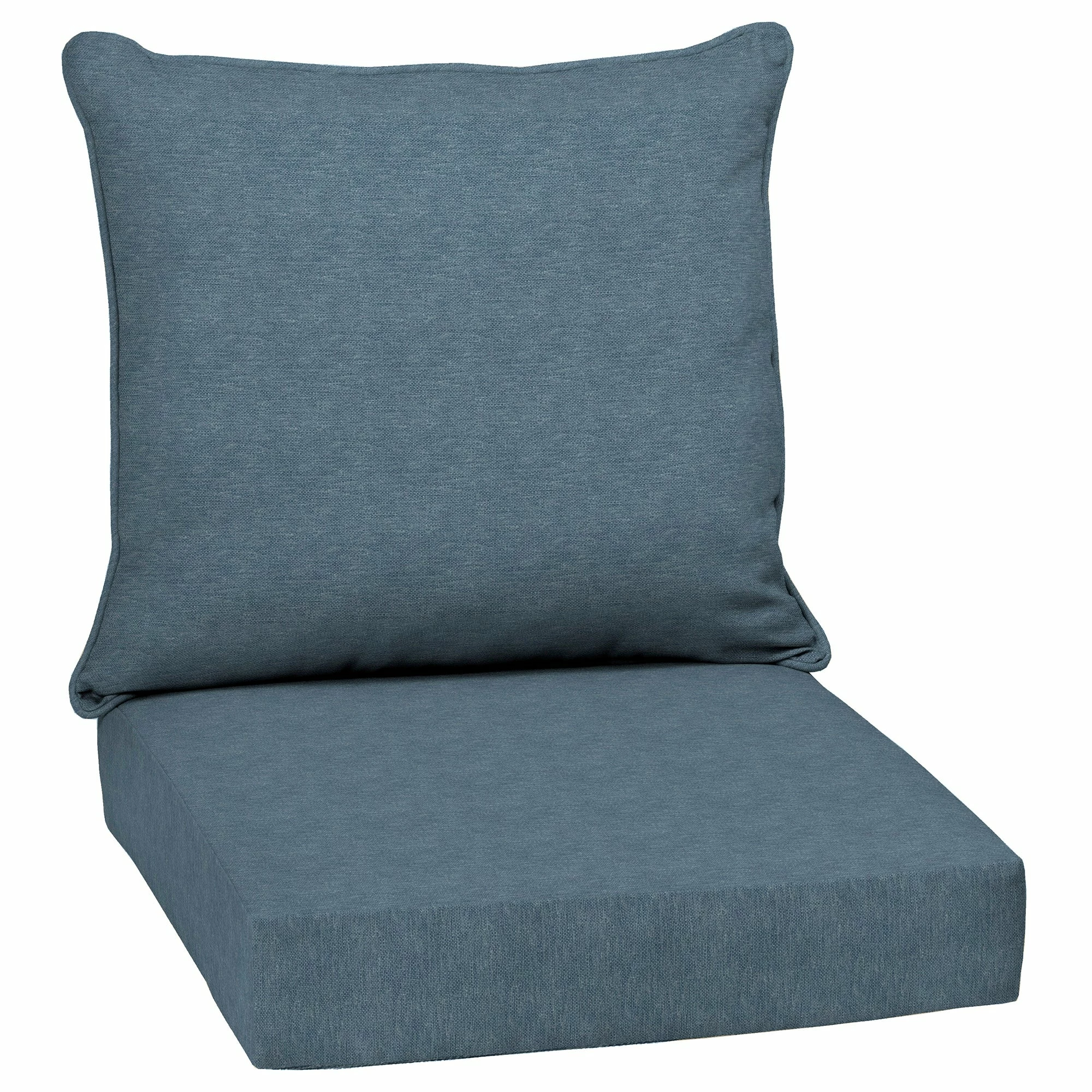 Budget ✨ Arden Selections Denim Alair Outdoor Deep Seat Cushion Set - 24 W X 24 D In. 😀 1 Budget ✨ Arden Selections Denim Alair Outdoor Deep Seat Cushion Set - 24 W X 24 D In. 😀