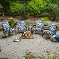 Coupon ✔️ Arden Selections Bue Garden Floral Outdoor Deep Seat Cushion Set - 24 W X 24 D In. 🌟 12 Coupon ✔️ Arden Selections Bue Garden Floral Outdoor Deep Seat Cushion Set - 24 W X 24 D In. 🌟 -Arden Selections Shop Arden Selections Garden Delight Outdoor Deep Seat Set 4