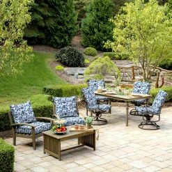 Coupon ✔️ Arden Selections Bue Garden Floral Outdoor Deep Seat Cushion Set - 24 W X 24 D In. 🌟 13 Coupon ✔️ Arden Selections Bue Garden Floral Outdoor Deep Seat Cushion Set - 24 W X 24 D In. 🌟 -Arden Selections Shop Arden Selections Garden Delight Outdoor Deep Seat Set 5