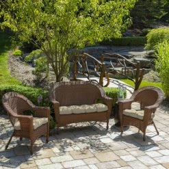 Budget 🤩 Arden Selections New Tan Leala Texture Wicker Seat Cushion 2-pack - 18 In L X 20 In W X 5 In H ⭐ 13 Budget 🤩 Arden Selections New Tan Leala Texture Wicker Seat Cushion 2-pack - 18 In L X 20 In W X 5 In H ⭐ -Arden Selections Shop Arden Selections New Tan Leala Texture Wicker Seat Cushion 2 pack 5