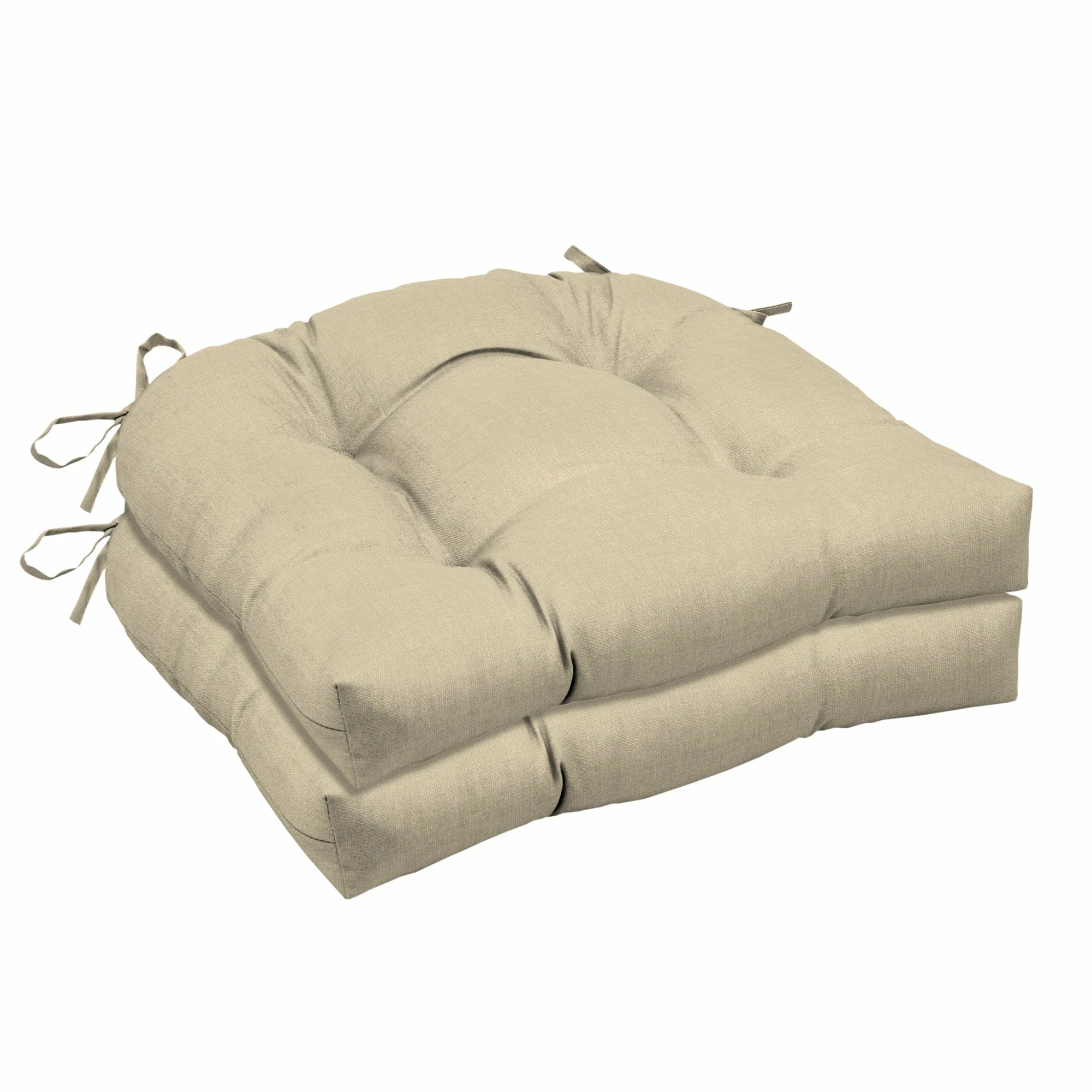 Budget 🤩 Arden Selections New Tan Leala Texture Wicker Seat Cushion 2-pack - 18 In L X 20 In W X 5 In H ⭐ 1 Budget 🤩 Arden Selections New Tan Leala Texture Wicker Seat Cushion 2-pack - 18 In L X 20 In W X 5 In H ⭐