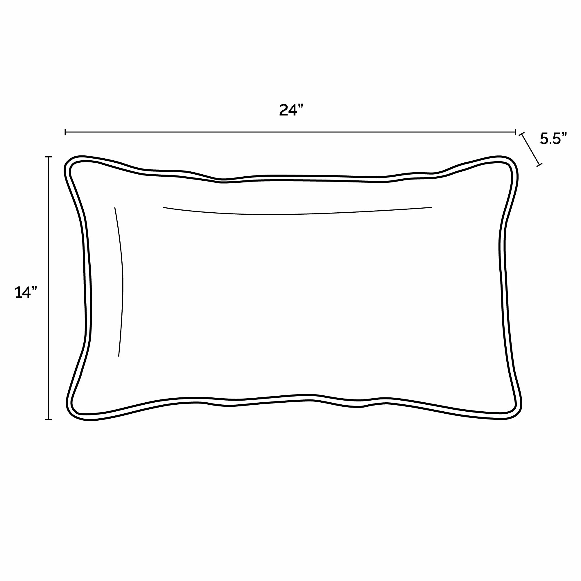 Flash Sale ๐ Arden Selections Oasis Indoor/Outdoor Lumbar Pillow W/ Accent Silver Grey W/white ๐ 2 Flash Sale ๐ Arden Selections Oasis Indoor/Outdoor Lumbar Pillow W/ Accent Silver Grey W/white ๐ - Image 2