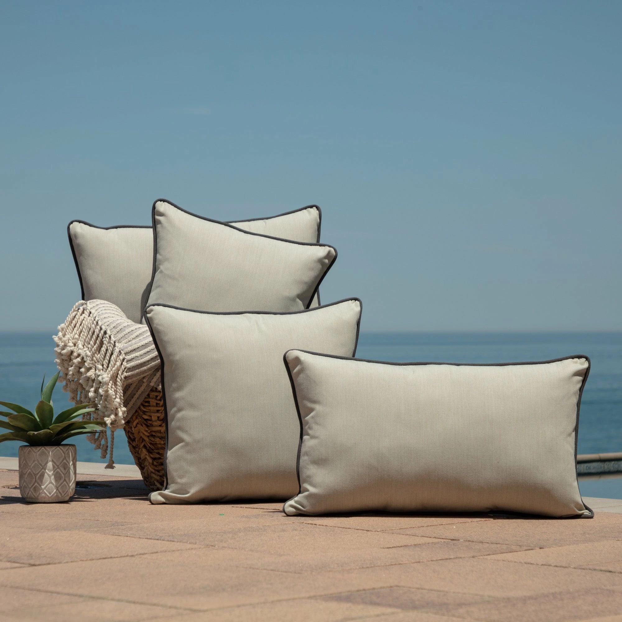 Flash Sale ๐ Arden Selections Oasis Indoor/Outdoor Lumbar Pillow W/ Accent Silver Grey W/white ๐ 12 Flash Sale ๐ Arden Selections Oasis Indoor/Outdoor Lumbar Pillow W/ Accent Silver Grey W/white ๐ - Image 12