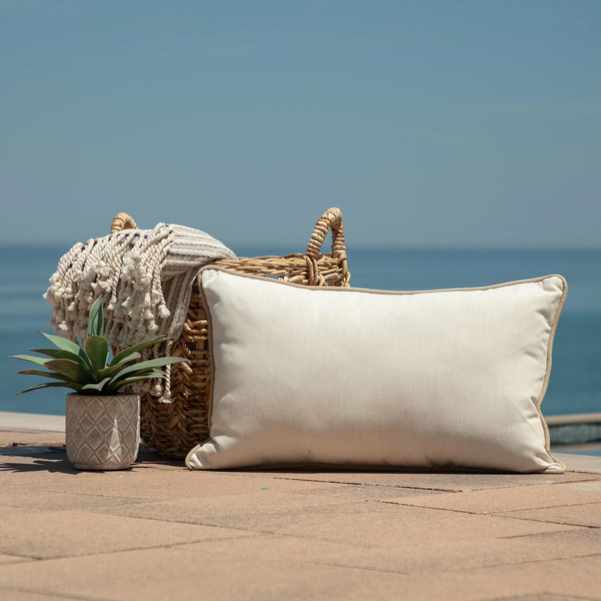 Flash Sale ๐ Arden Selections Oasis Indoor/Outdoor Lumbar Pillow W/ Accent Silver Grey W/white ๐ 15 Flash Sale ๐ Arden Selections Oasis Indoor/Outdoor Lumbar Pillow W/ Accent Silver Grey W/white ๐ - Image 15