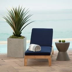 Outlet 👍 Arden Selections Oasis Outdoor Chaise Cushion Classic Navy Blue 🤩 -Arden Selections Shop Arden Selections Oasis Outdoor Chaise Cushion 12