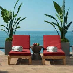 Outlet 👍 Arden Selections Oasis Outdoor Chaise Cushion Classic Navy Blue 🤩 -Arden Selections Shop Arden Selections Oasis Outdoor Chaise Cushion 7