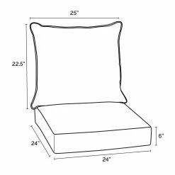 Coupon ✔️ Arden Selections Oceantex 24 X 24 In Deep Seat Set Pebble Gray 💯 -Arden Selections Shop Arden Selections Oceantex 24 x 24 in Deep Seat Set 8