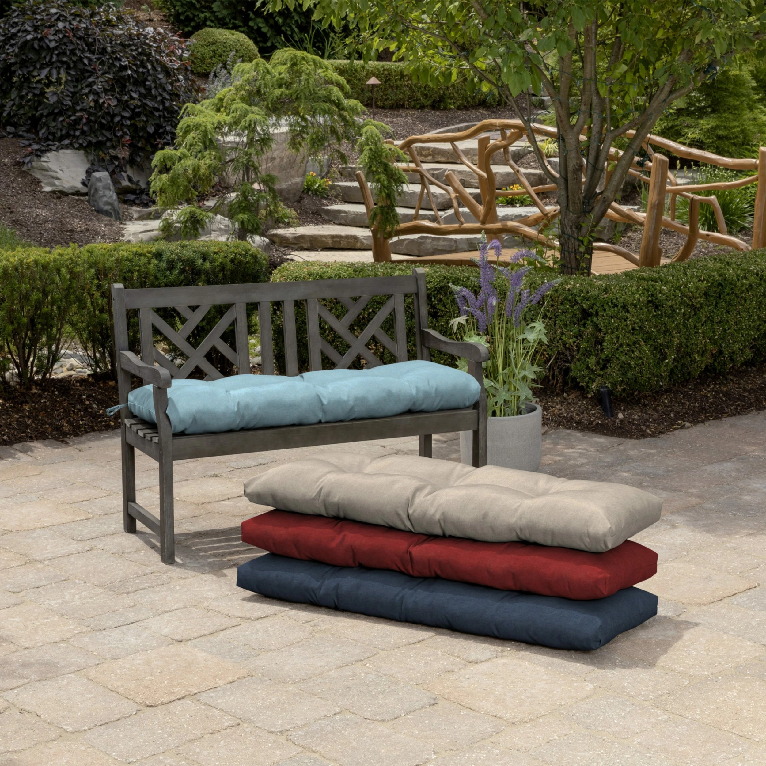 Discount ๐งจ Arden Selections Oceantex Outdoor Bench Cushion 48 X 18 - 18"L X 48"W Sky Blue ๐ 7 Discount ๐งจ Arden Selections Oceantex Outdoor Bench Cushion 48 X 18 - 18"L X 48"W Sky Blue ๐ - Image 7