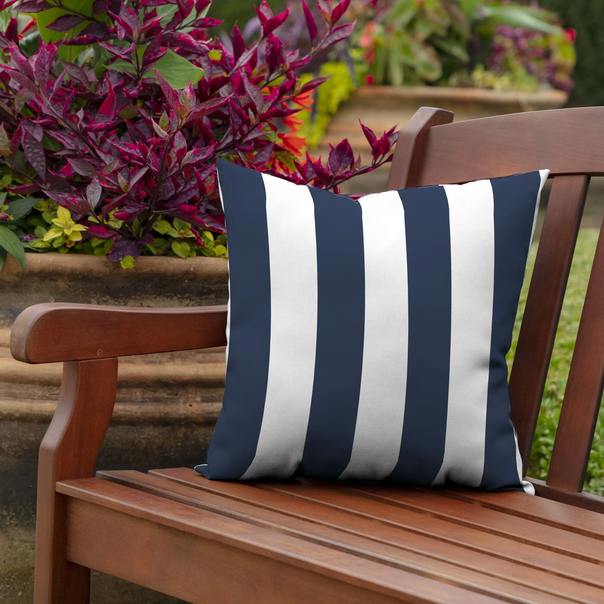Top 10 ❤️ Arden Selections Outdoor 16 X 16 In. Square Pillow Black Cabana Stripe ✔️ - Image 12