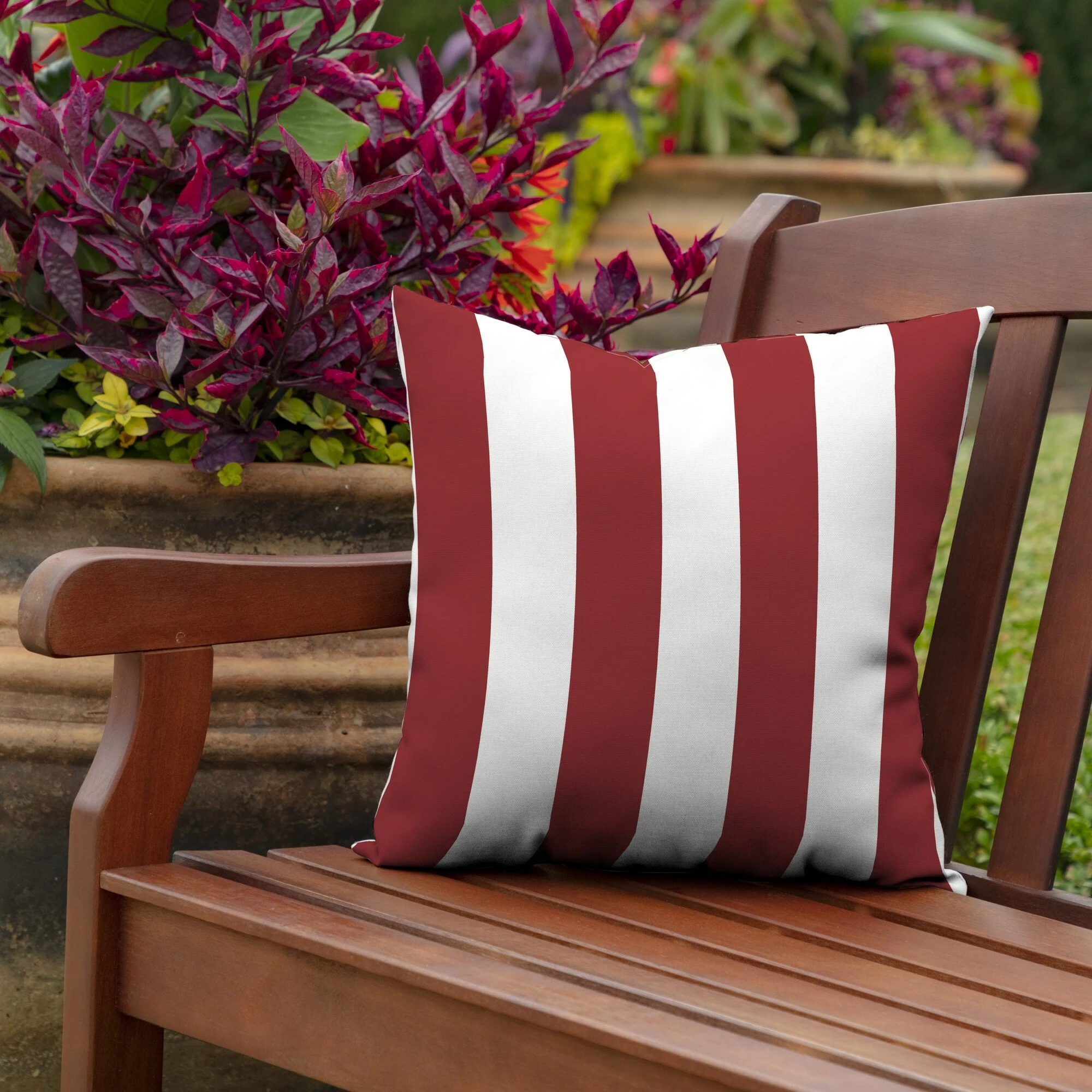 Top 10 ❤️ Arden Selections Outdoor 16 X 16 In. Square Pillow Black Cabana Stripe ✔️ - Image 8
