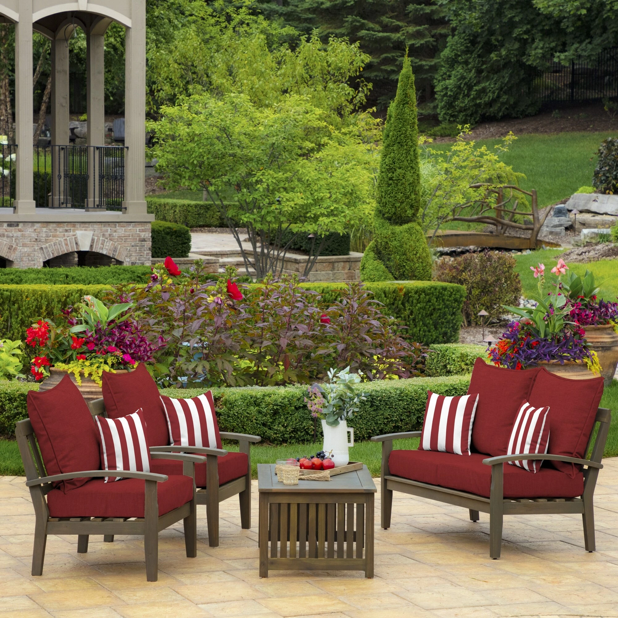 Top 10 ❤️ Arden Selections Outdoor 16 X 16 In. Square Pillow Black Cabana Stripe ✔️ - Image 9