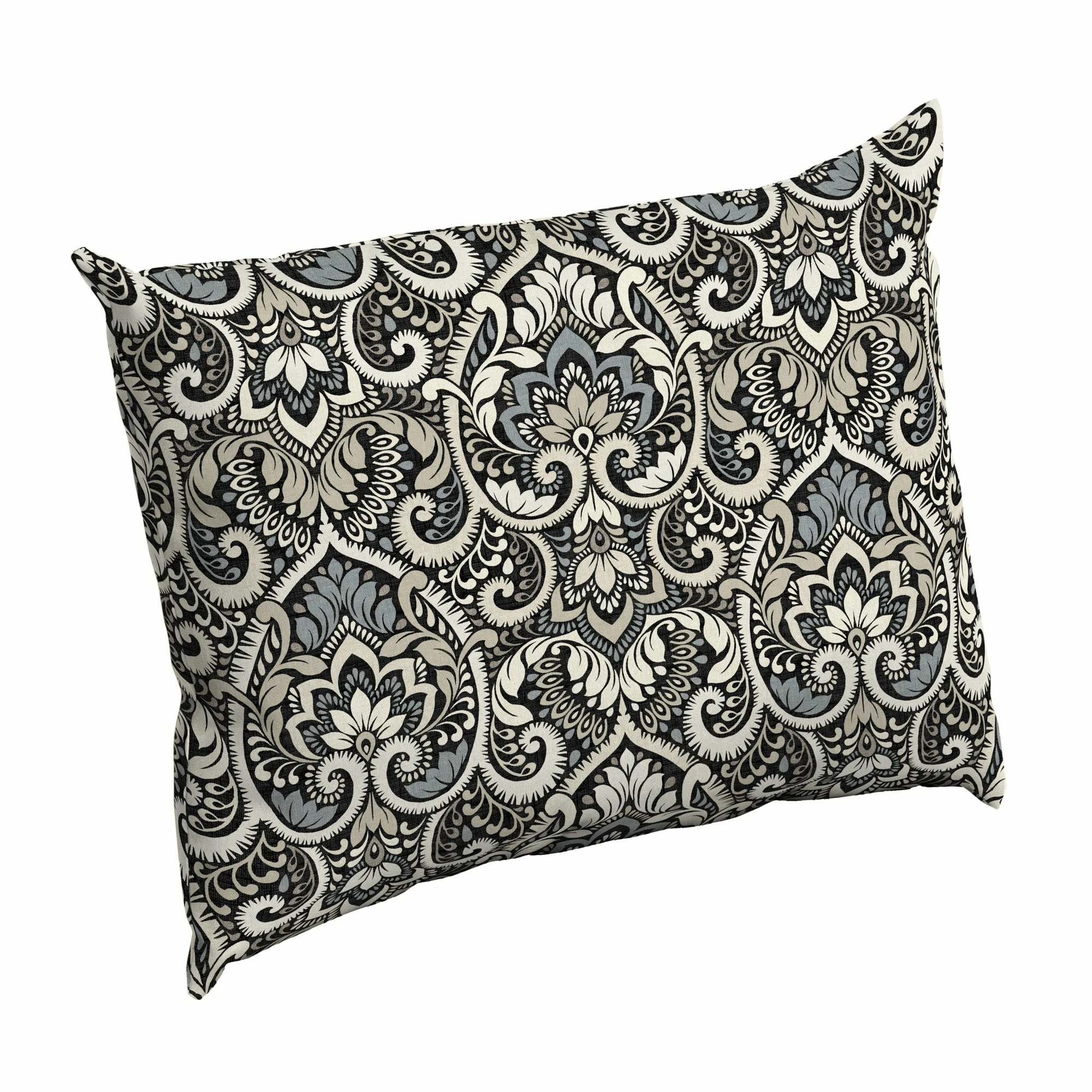 Cheapest ⌛ Arden Selections Aurora Damask Outdoor 17 X 23 In. Pillow Back Black Aurora Damask 💯 1 Cheapest ⌛ Arden Selections Aurora Damask Outdoor 17 X 23 In. Pillow Back Black Aurora Damask 💯