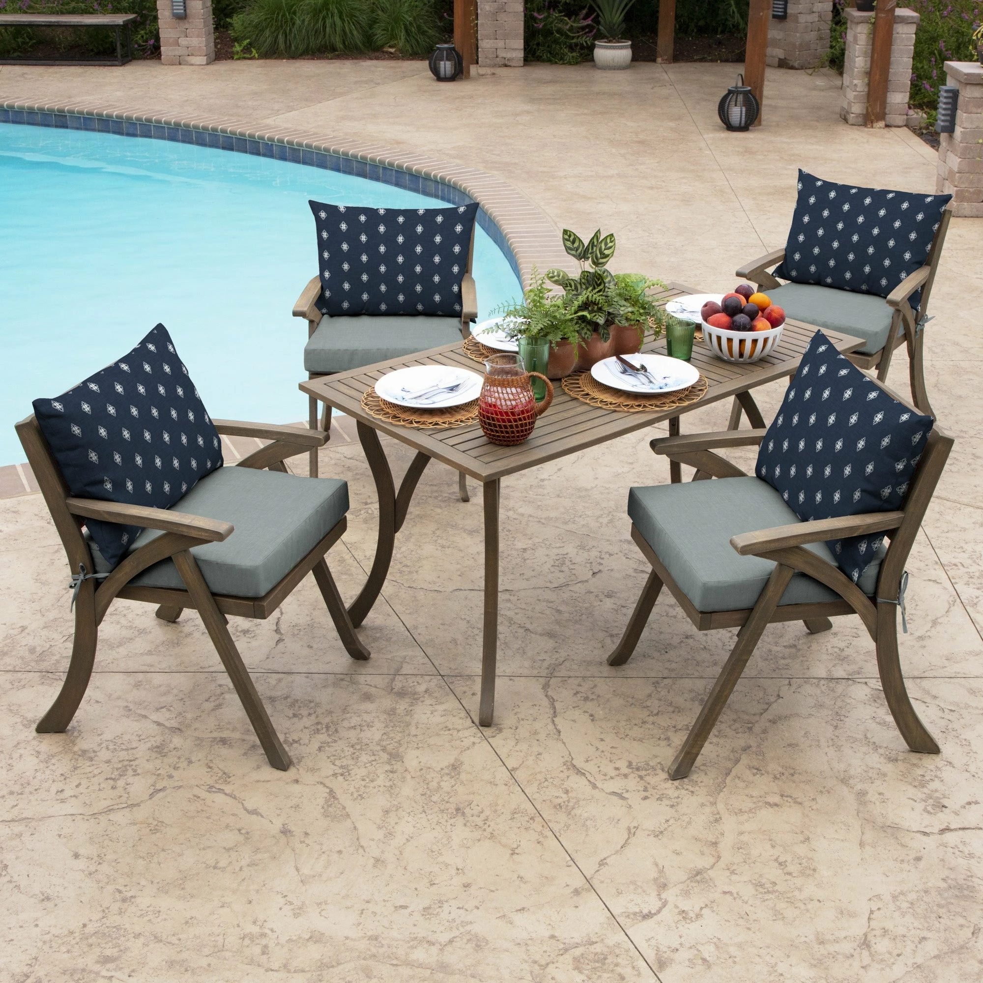 Buy 🤩 Arden Selections Americana Outdoor 17 X 23 In. Pillow Back Blue And White Diamond 🤩 14 Buy 🤩 Arden Selections Americana Outdoor 17 X 23 In. Pillow Back Blue And White Diamond 🤩 - Image 14