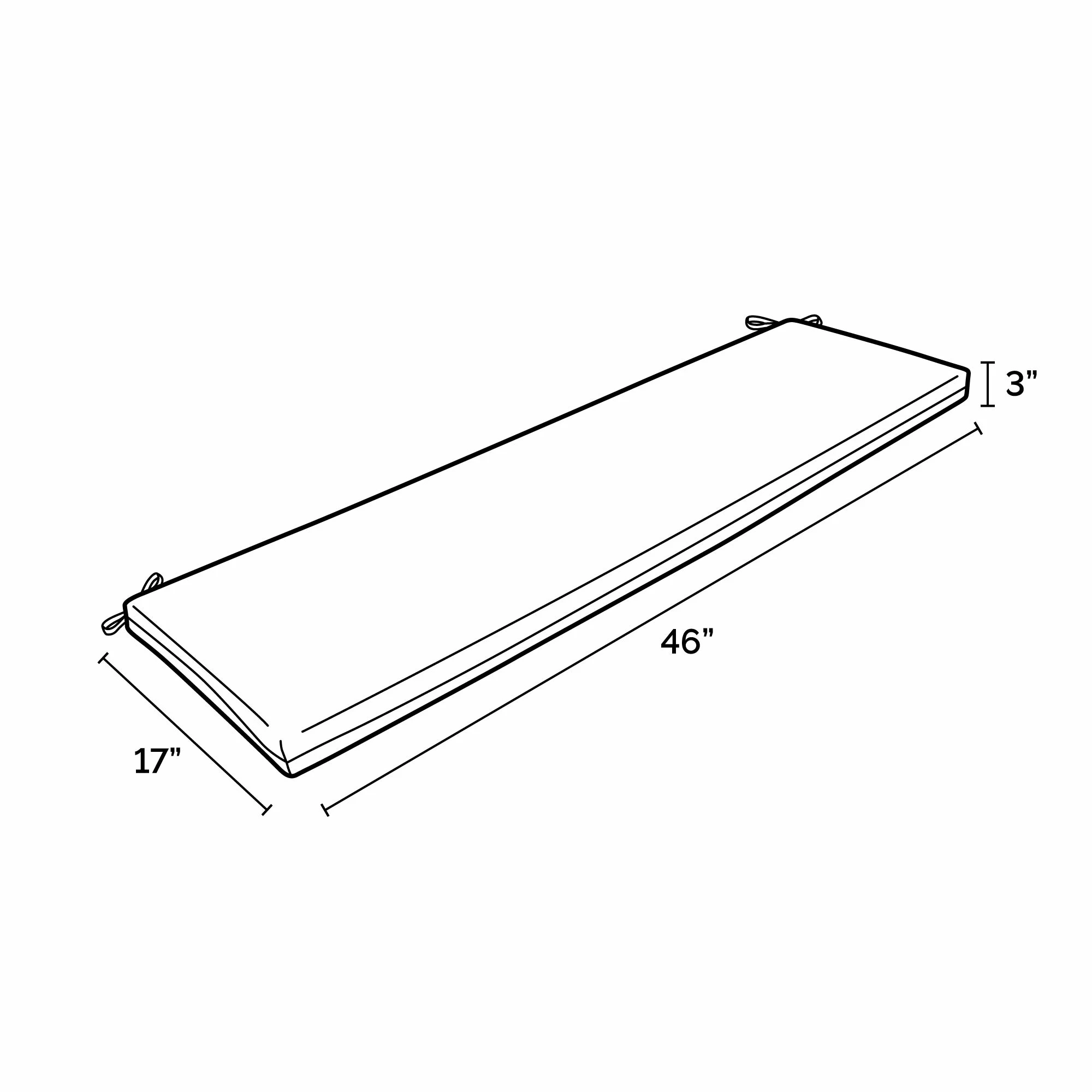 Best Sale ๐ Arden Selections Outdoor 17 X 46 In. Bench Cushion Sapphire Cabana Stripe ๐คฉ - Image 2