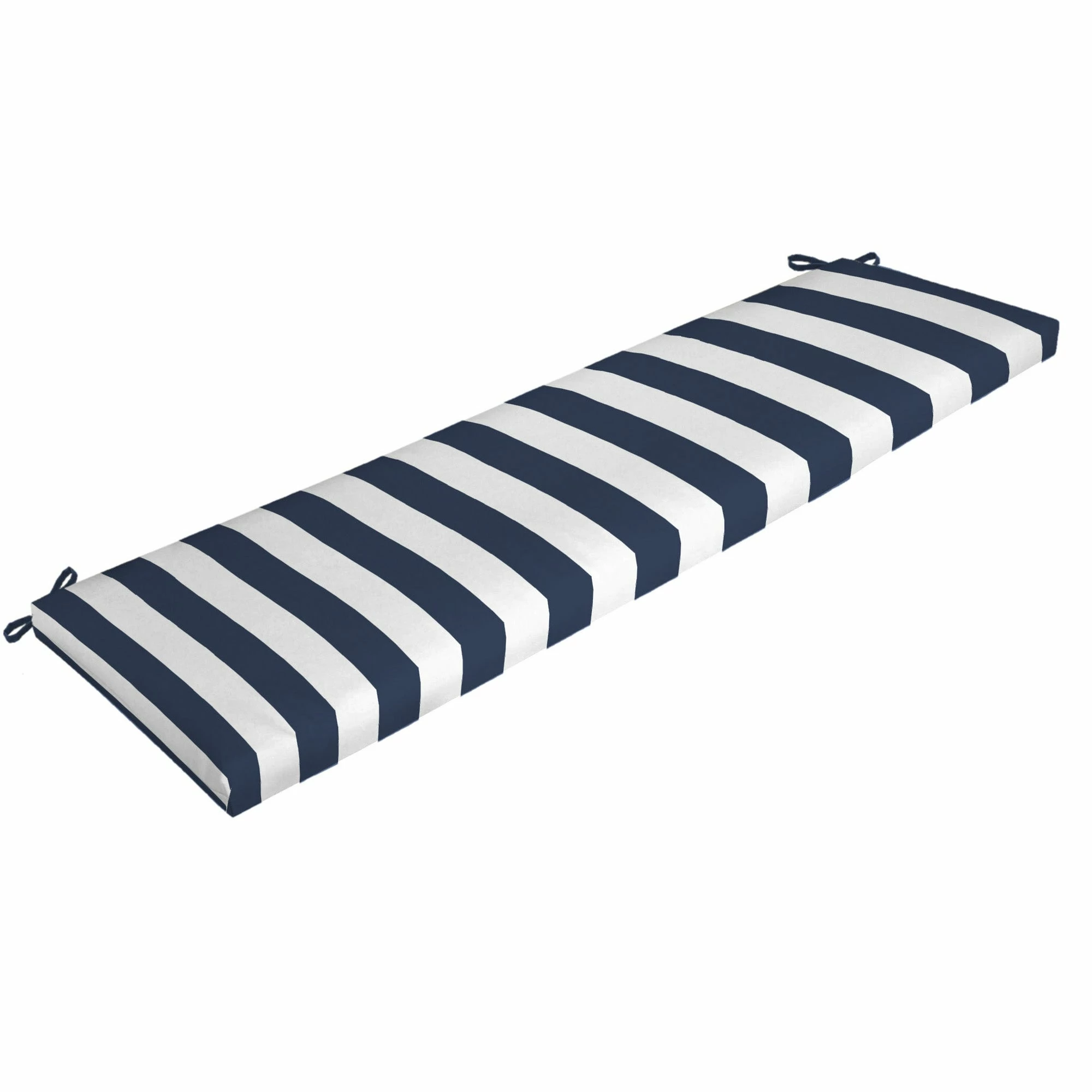 Best Sale ๐ Arden Selections Outdoor 17 X 46 In. Bench Cushion Sapphire Cabana Stripe ๐คฉ - Image 9