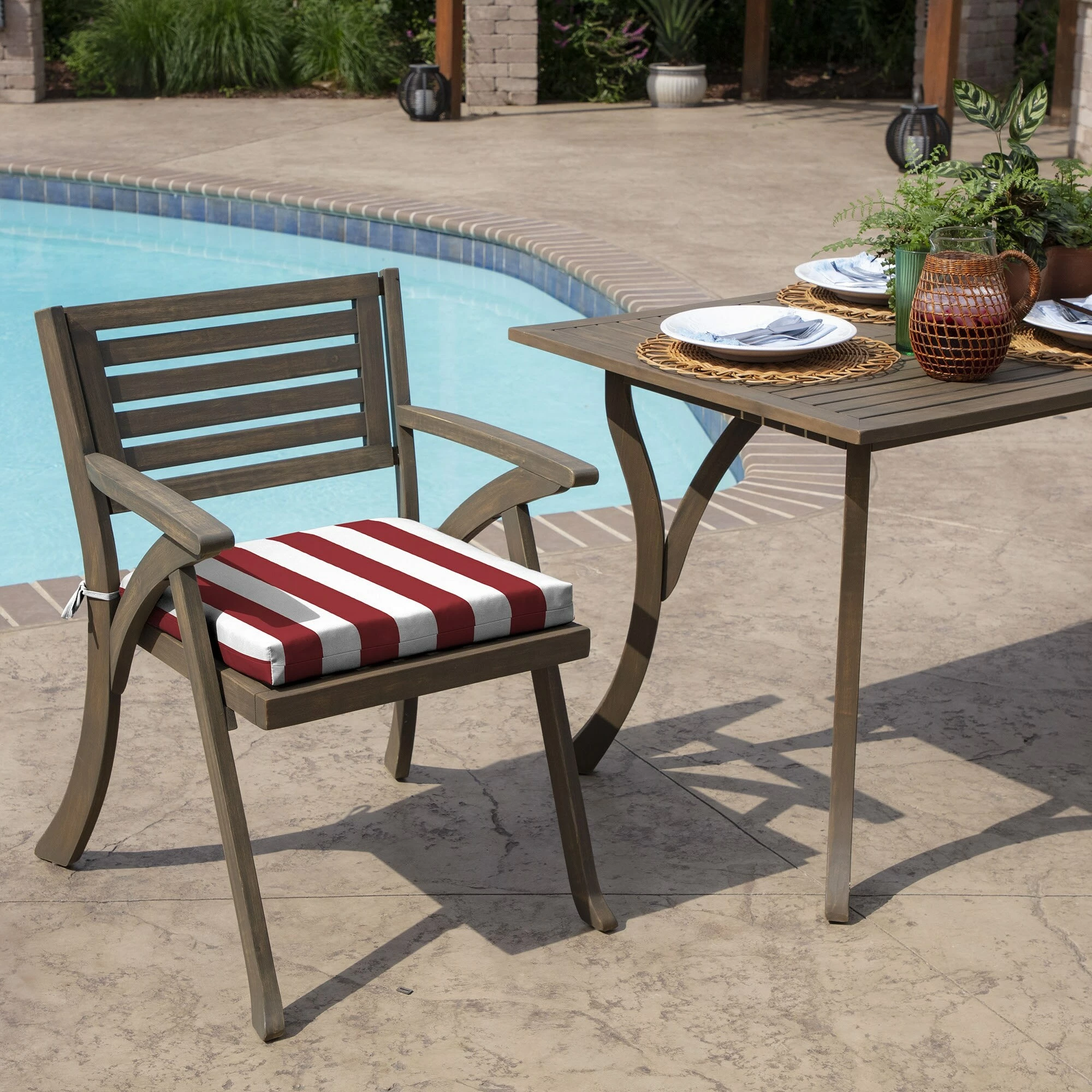 New 🧨 Arden Selections Cabana Stripes Outdoor 18 X 19 In. Seat Pad Black Cabana Stripe 😉 15 New 🧨 Arden Selections Cabana Stripes Outdoor 18 X 19 In. Seat Pad Black Cabana Stripe 😉 - Image 15