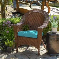 Brand new ✔️ Arden Selections Outdoor 18 X 20 In. Wicker Chair Cushion Stone Grey Texture ⌛ -Arden Selections Shop Arden Selections Outdoor 18 x 20 in. Wicker Chair Cushion 14