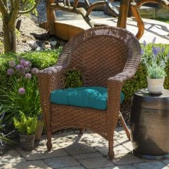 Brand new ✔️ Arden Selections Outdoor 18 X 20 In. Wicker Chair Cushion Stone Grey Texture ⌛ -Arden Selections Shop Arden Selections Outdoor 18 x 20 in. Wicker Chair Cushion 4