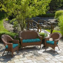 Brand new ✔️ Arden Selections Outdoor 18 X 20 In. Wicker Chair Cushion Stone Grey Texture ⌛ -Arden Selections Shop Arden Selections Outdoor 18 x 20 in. Wicker Chair Cushion 5