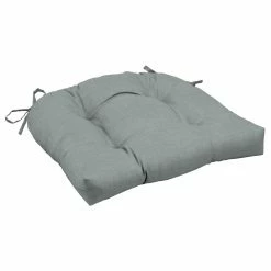 Brand new ✔️ Arden Selections Outdoor 18 X 20 In. Wicker Chair Cushion Stone Grey Texture ⌛ -Arden Selections Shop Arden Selections Outdoor 18 x 20 in. Wicker Chair Cushion 8