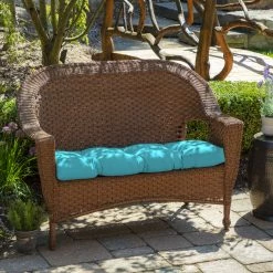 New ๐ Arden Selections Outdoor 18 X 41.5 In. Wicker Settee Lemon Yellow Leala ๐ 20 New ๐ Arden Selections Outdoor 18 X 41.5 In. Wicker Settee Lemon Yellow Leala ๐ -Arden Selections Shop Arden Selections Outdoor 18 x 41.5 in. Wicker Settee 27