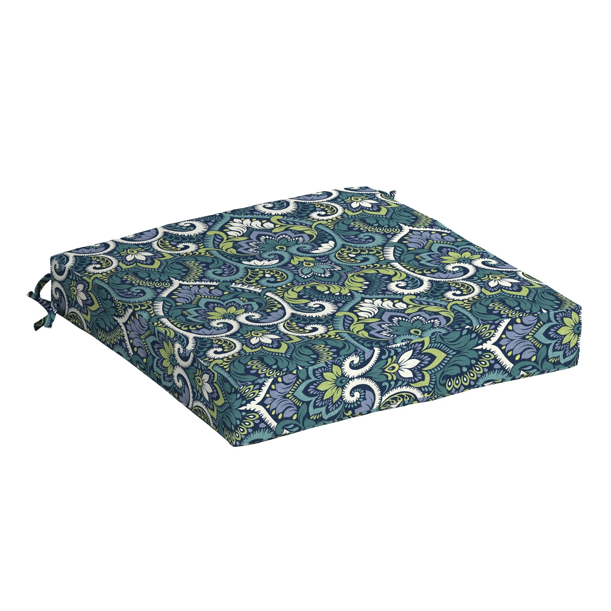 Hot Sale 😉 Arden Selections Sapphire Blue Leala Damask Outdoor 19 X 19 In. Seat Cushion - 19 In L X 19 In W X 4 In H 😉 1 Hot Sale 😉 Arden Selections Sapphire Blue Leala Damask Outdoor 19 X 19 In. Seat Cushion - 19 In L X 19 In W X 4 In H 😉