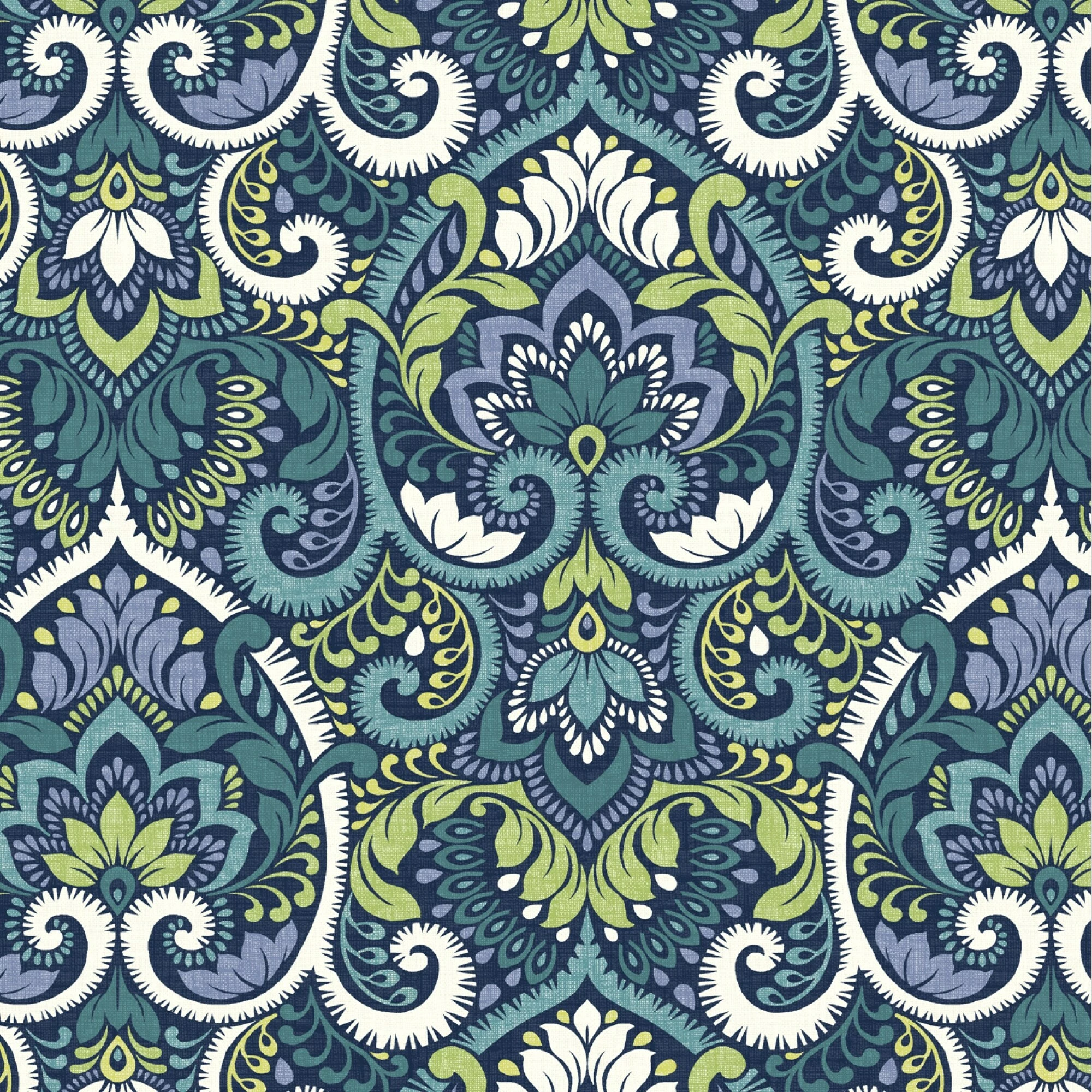 Hot Sale 😉 Arden Selections Sapphire Blue Leala Damask Outdoor 19 X 19 In. Seat Cushion - 19 In L X 19 In W X 4 In H 😉 7 Hot Sale 😉 Arden Selections Sapphire Blue Leala Damask Outdoor 19 X 19 In. Seat Cushion - 19 In L X 19 In W X 4 In H 😉 - Image 7