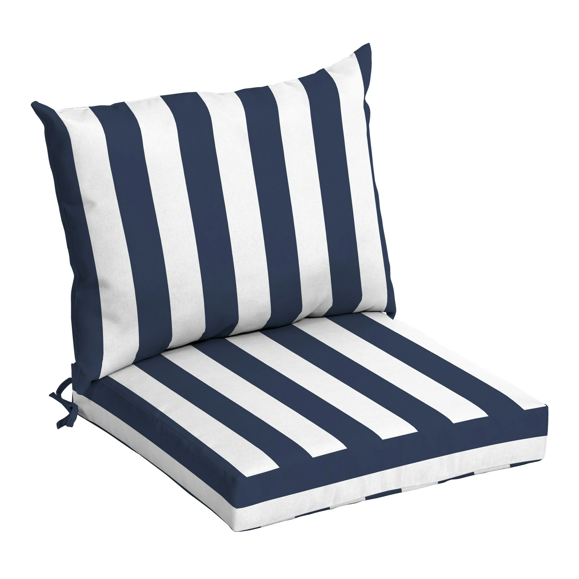 Coupon โ๏ธ Arden Selections Outdoor 21 X 21 In. Dining Chair Cushion Set Sapphire Cabana Stripe ๐งจ - Image 10