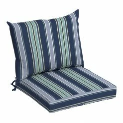 Best Sale ⌛ Arden Selections Outdoor 21 X 21 In. Dining Chair Cushion Set Sapphire Blue Leala Stripe 🤩 -Arden Selections Shop Arden Selections Outdoor 21 x 21 in. Dining Chair Cushion Set 121