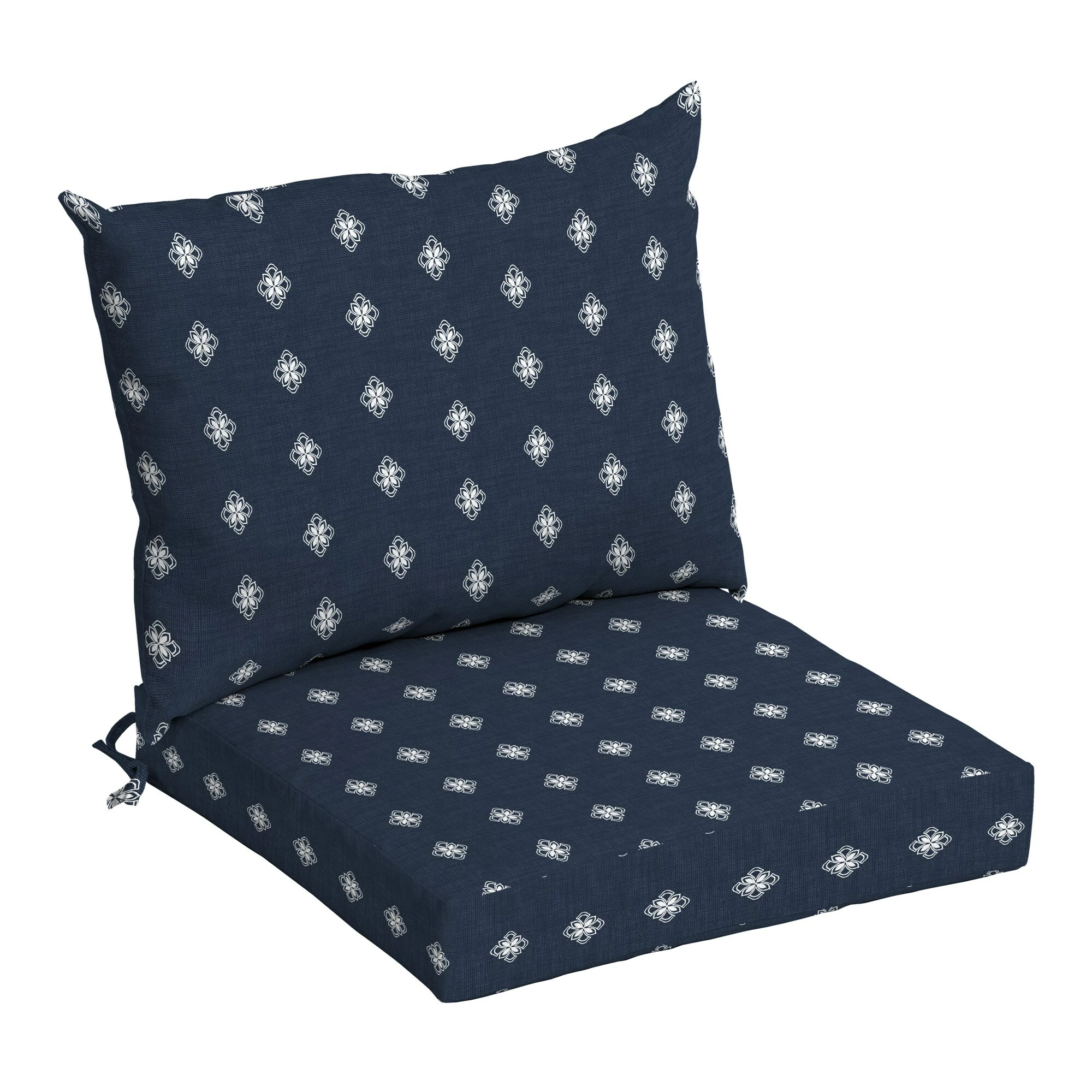 New 👏 Arden Selections Americana Outdoor 21 X 21 In. Dining Chair Cushion Set Sapphire Ashland Jacobean 👏 1 New 👏 Arden Selections Americana Outdoor 21 X 21 In. Dining Chair Cushion Set Sapphire Ashland Jacobean 👏
