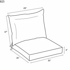 Alternative view of New 👏 Arden Selections Americana Outdoor 21 X 21 In. Dining Chair Cushion Set Sapphire Ashland Jacobean 👏