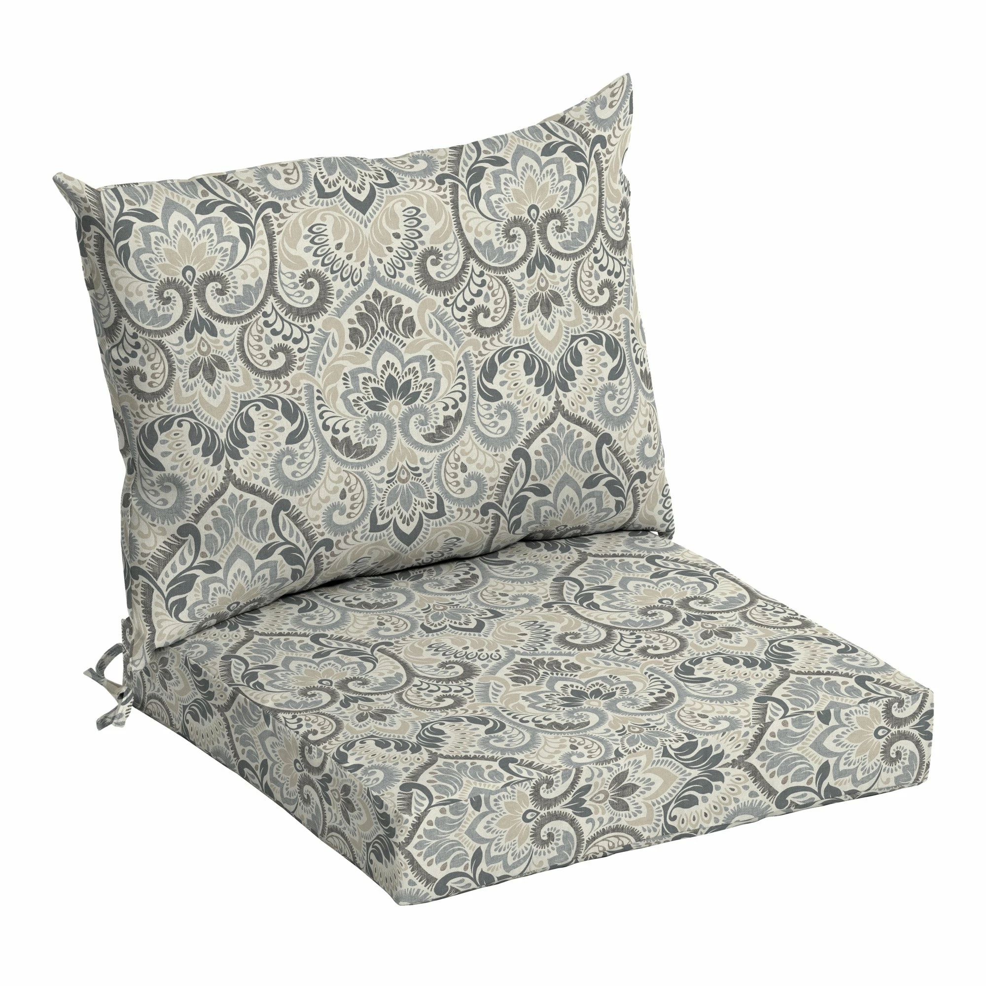 Buy ๐ Arden Selections Outdoor 21 X 21 In. Dining Chair Cushion Set Neutral Aurora Damask ๐ 5 Buy ๐ Arden Selections Outdoor 21 X 21 In. Dining Chair Cushion Set Neutral Aurora Damask ๐ - Image 5