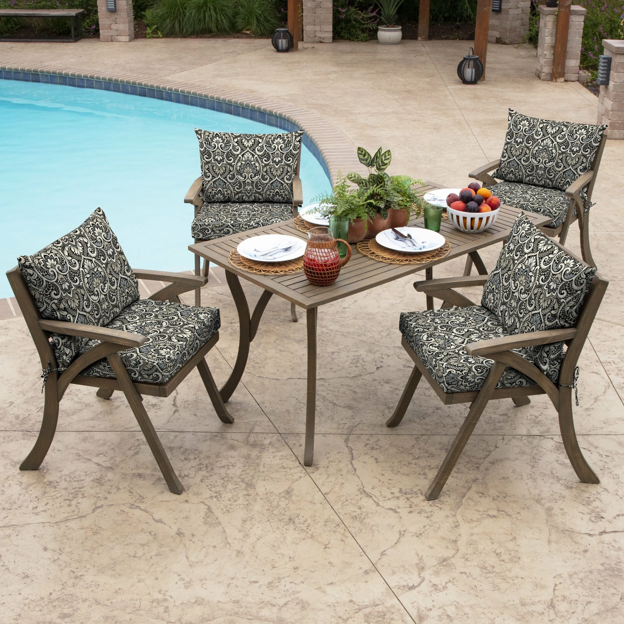 Buy ๐ Arden Selections Outdoor 21 X 21 In. Dining Chair Cushion Set Neutral Aurora Damask ๐ 11 Buy ๐ Arden Selections Outdoor 21 X 21 In. Dining Chair Cushion Set Neutral Aurora Damask ๐ - Image 11