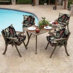 Wholesale 😍 Arden Selections Outdoor 21 X 21 In. Dining Chair Cushion Set Black Simone Tropical ❤️ 20 Wholesale 😍 Arden Selections Outdoor 21 X 21 In. Dining Chair Cushion Set Black Simone Tropical ❤️ -Arden Selections Shop Arden Selections Outdoor 21 x 21 in. Dining Chair Cushion Set 44