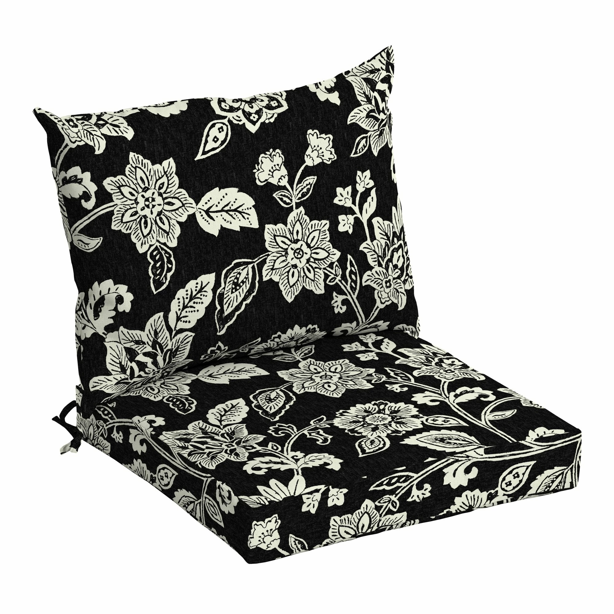 Wholesale 😍 Arden Selections Outdoor 21 X 21 In. Dining Chair Cushion Set Black Simone Tropical ❤️ 14 Wholesale 😍 Arden Selections Outdoor 21 X 21 In. Dining Chair Cushion Set Black Simone Tropical ❤️ - Image 14