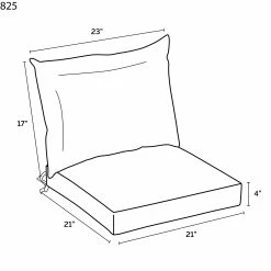 Alternative view of Hot Sale 🔔 Arden Selections Outdoor 21 X 21 In. Dining Chair Cushion Set Alana Tile 🛒