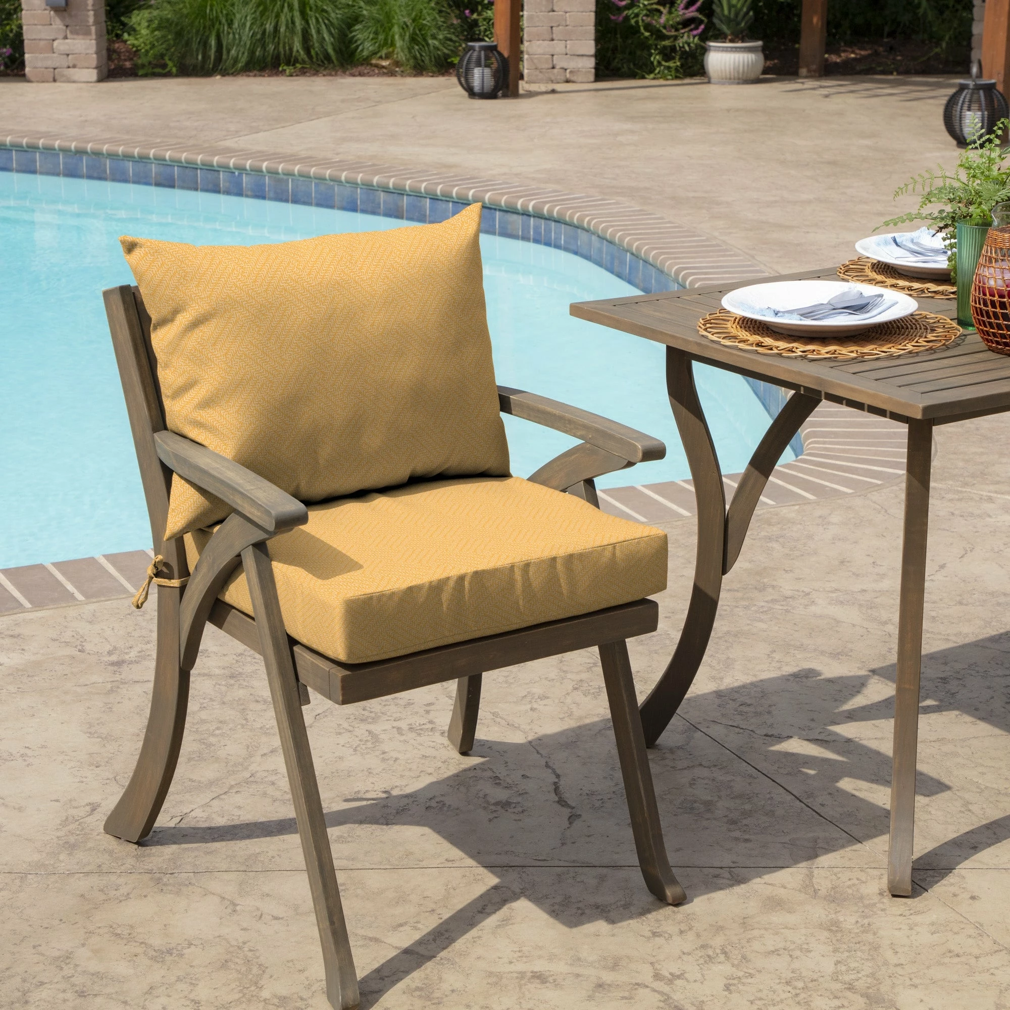 Hot Sale ๐ Arden Selections Outdoor 21 X 21 In. Dining Chair Cushion Set Alana Tile ๐ 10 Hot Sale ๐ Arden Selections Outdoor 21 X 21 In. Dining Chair Cushion Set Alana Tile ๐ - Image 10