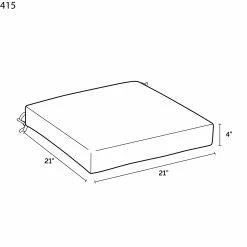 Alternative view of Promo ⭐ Arden Selections Escape Outdoor 21 X 21 In. Seat Cushion Alana Tile 🥰