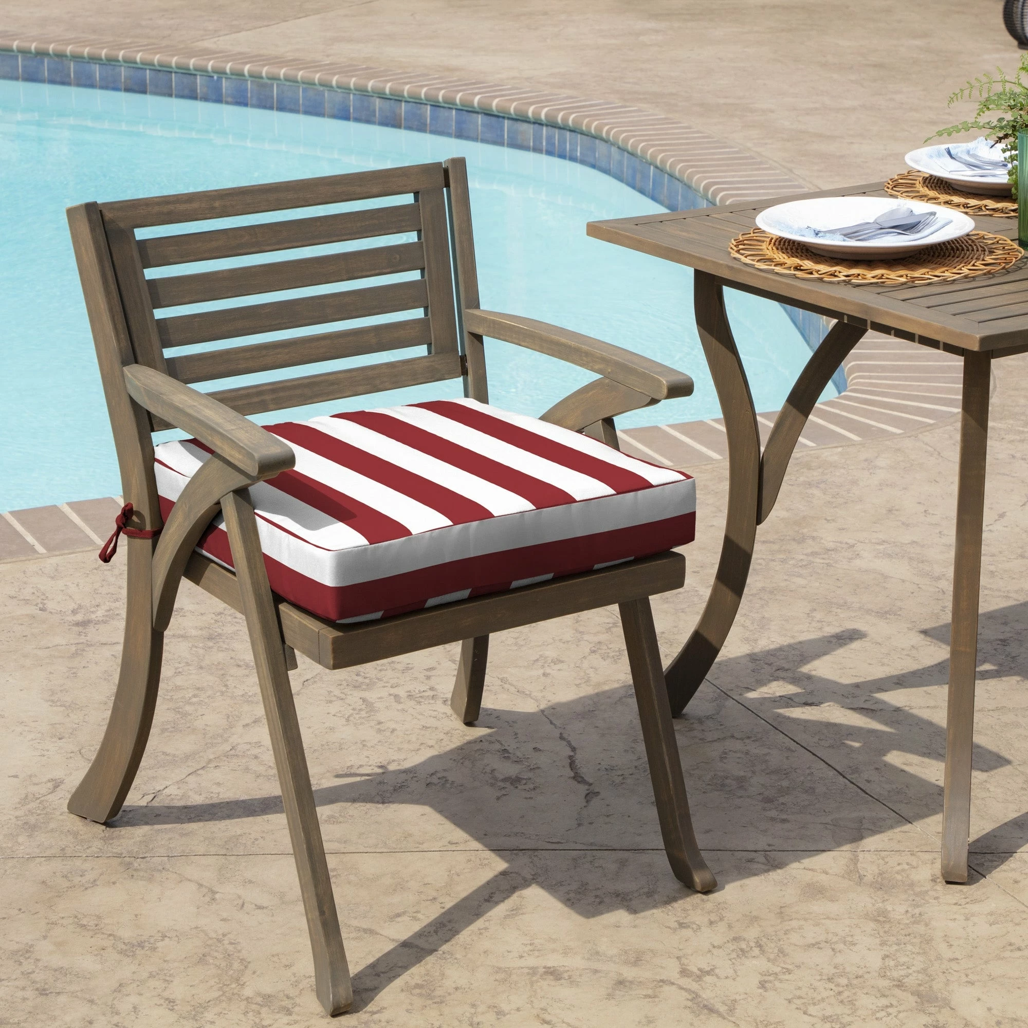 Top 10 ⌛ Arden Selections Cabana Stripe Outdoor 21 X 21 In. Seat Cushion Black Cabana Stripe 👍 - Image 15