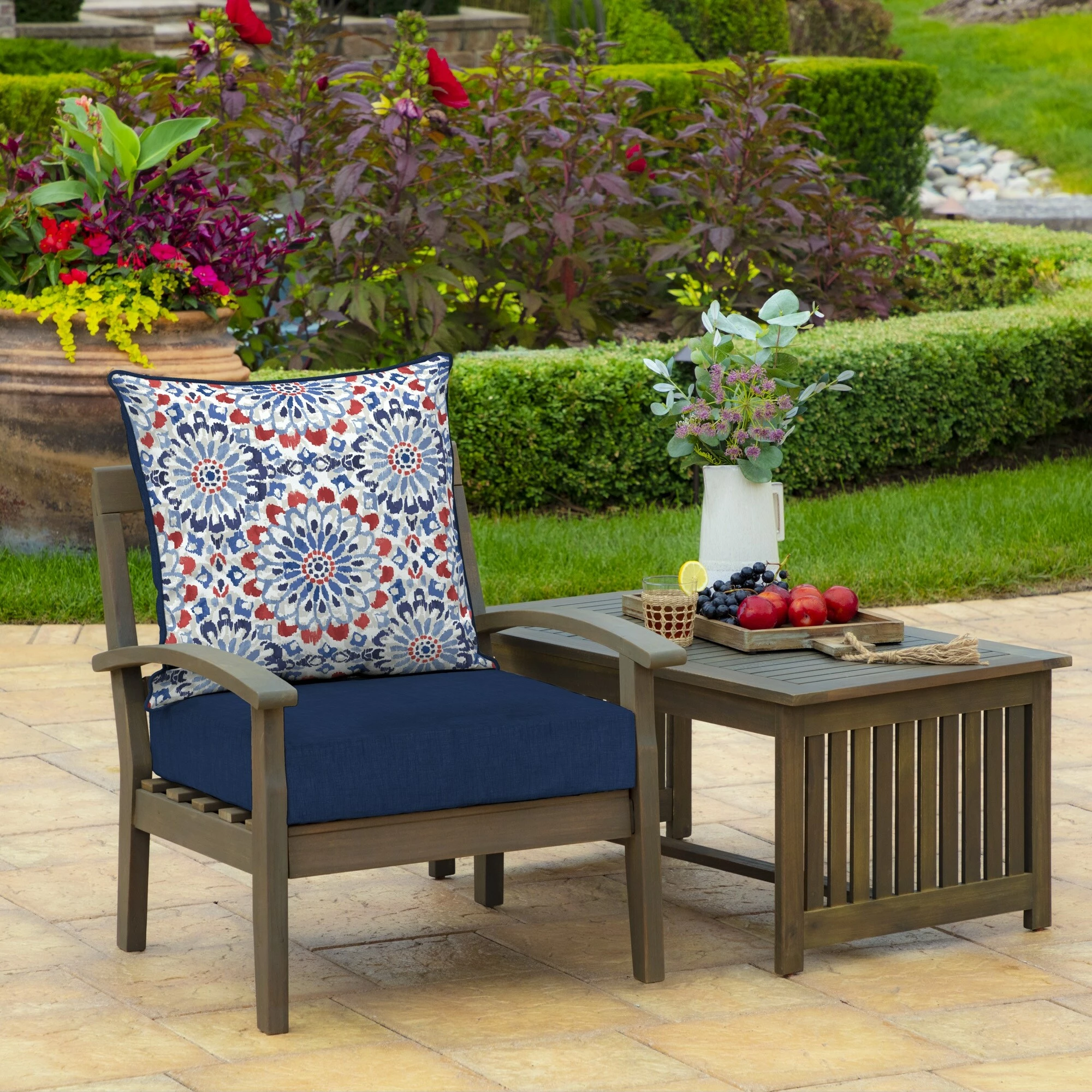 Outlet 😀 Arden Selections Outdoor Deep Seat Cushion Set Clark 🥰 4 Outlet 😀 Arden Selections Outdoor Deep Seat Cushion Set Clark 🥰 - Image 4